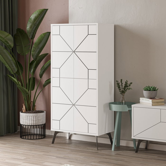 Hanah Home Armario multiusos Dune - Blanco Hanah Home Armario multiusos Dune - Blanco
